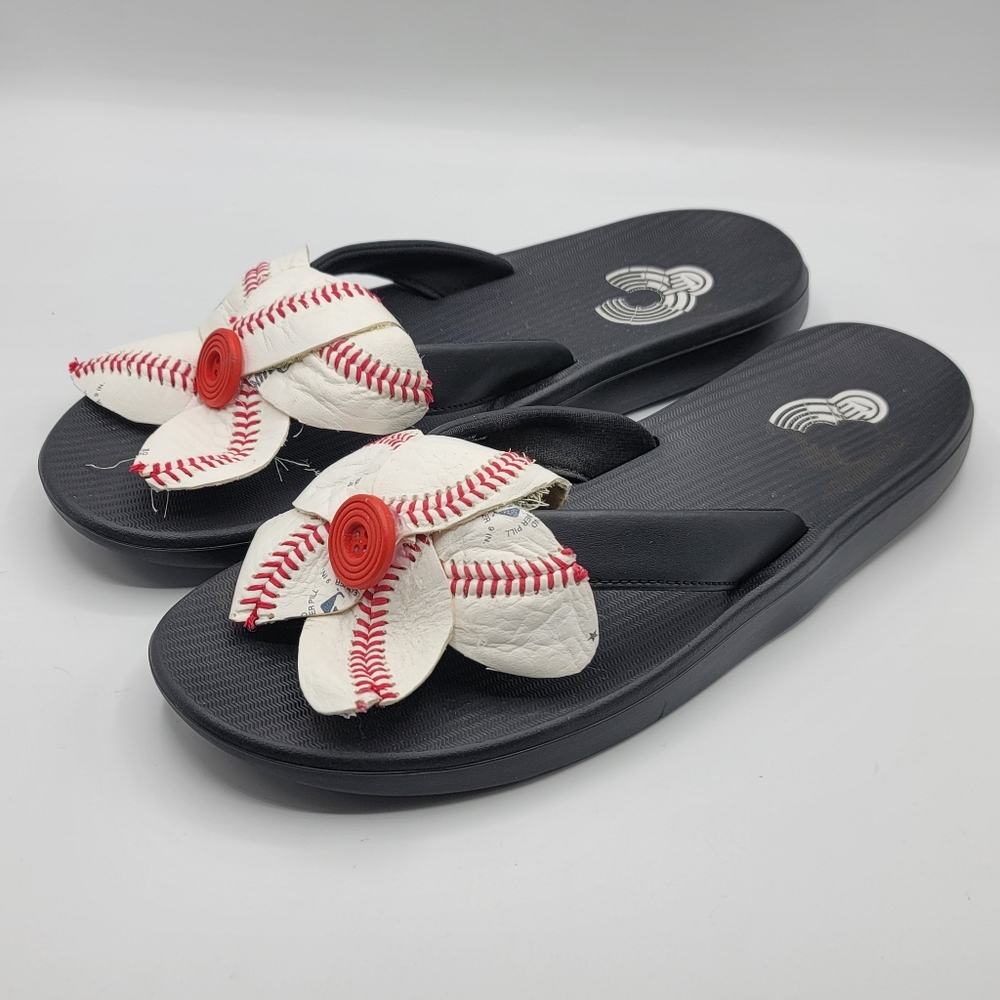 Nike Baseball Floral Flip Flops, Womens 10